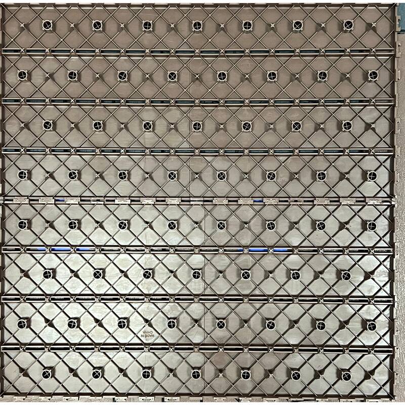 24 pieces of dark gray outdoor terrace deck tiles, DIY interlocking decking floor tiles, easy to install patio tiles