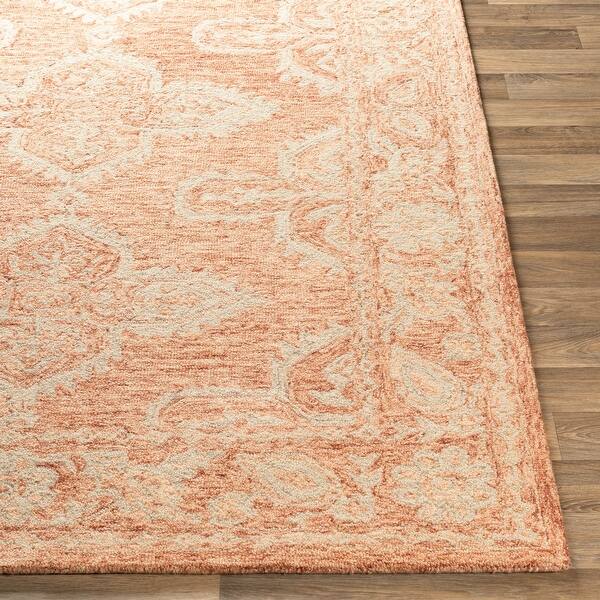 6 X 9 Brown And Beige Persian Floral Patterned Rectangular Hand Tufted Area Rug 6 Footx9 Foot Overstock 28689794