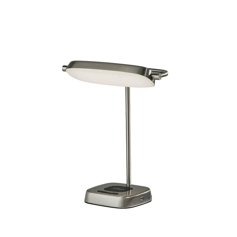 Radley LED AdessoCharge Desk Lamp w. Smart Switch - Brushed Steel