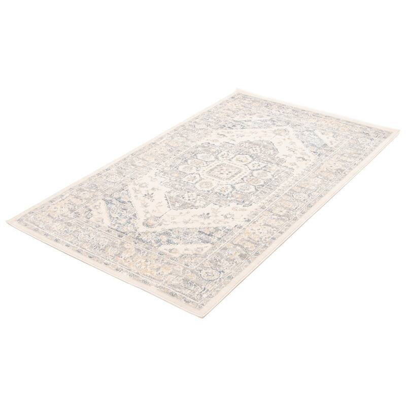 ECARPETGALLERY Machine Woven Bijara Traditional Area Rug
