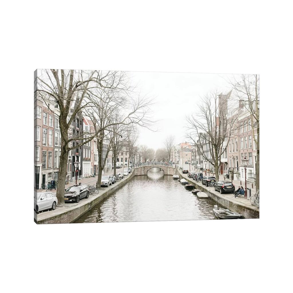 iCanvas "Amsterdam Canal" by lovelylittlehomeco Canvas Print