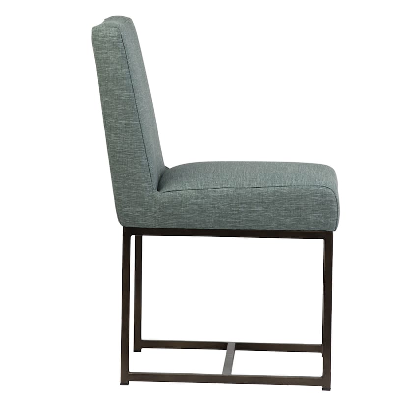 Otter Cotton Blend Upholstered Dining Chair, Sea Green