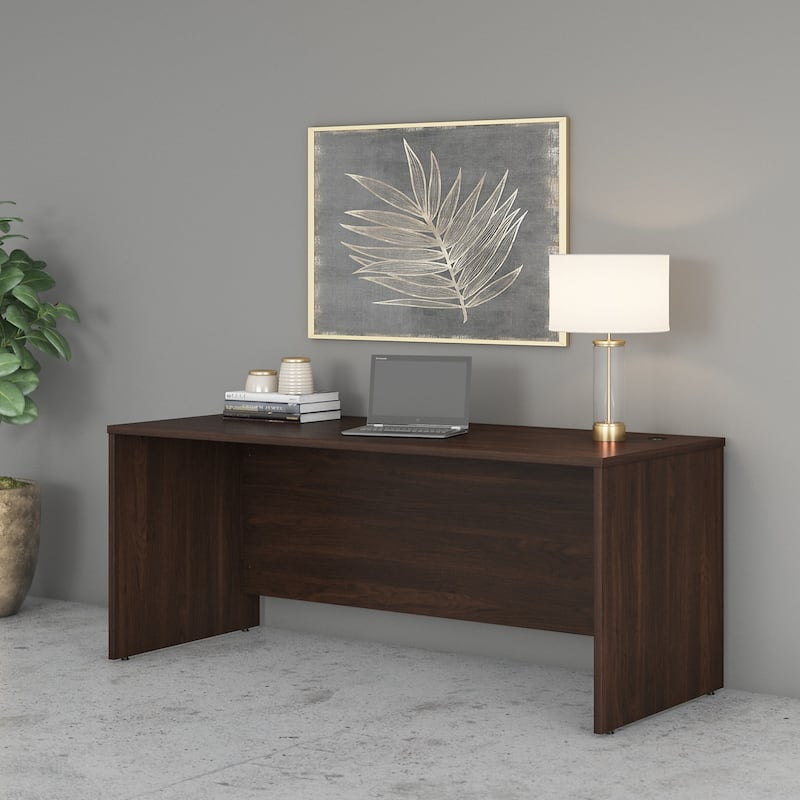 Studio C 72W x 30D Office Desk by Bush Business Furniture - Black Walnut