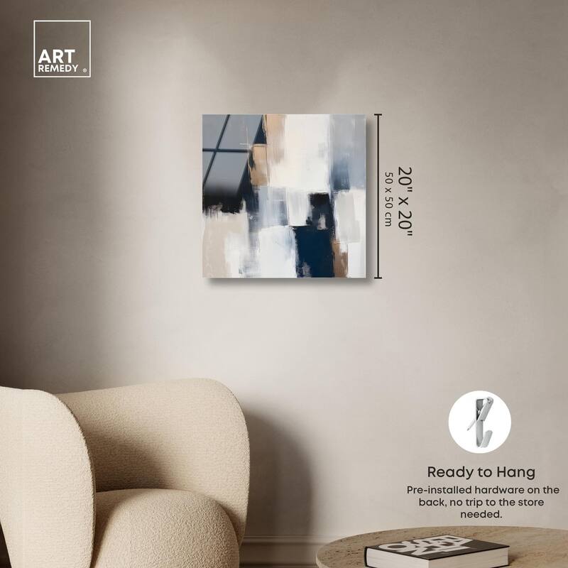 Blue Mood Depth II Acrylic by Art Remedy, Ready to Hang