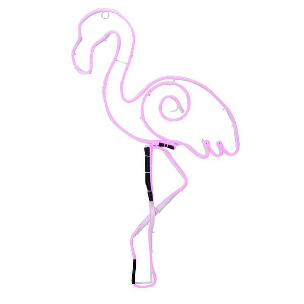 Shop 25 Neon Style Led Lighted Pink Flamingo Outdoor Yard