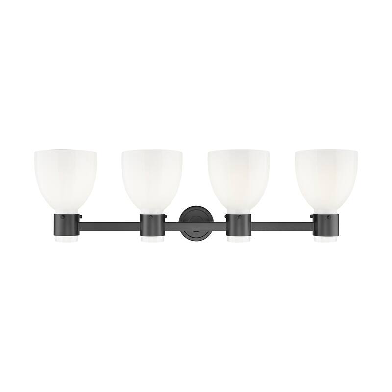 Innovations Lighting Downtown Urban - Lawton Bell - 4 Light 34" Wall-Mounted Bath Vanity Light