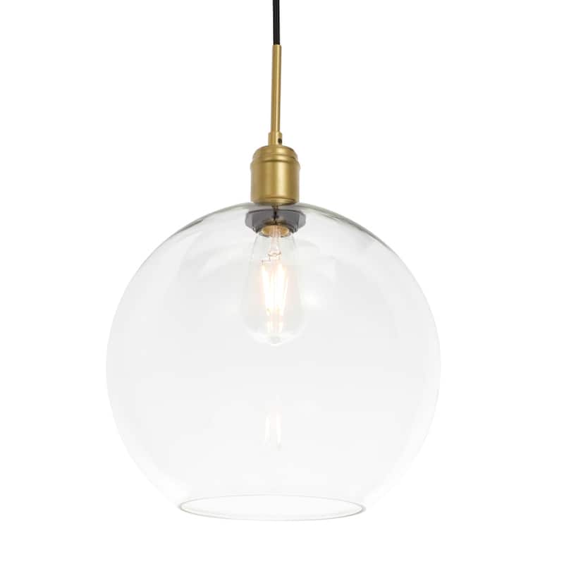 Amaris 12.5-Inch 1-Light Clear Glass Pendant