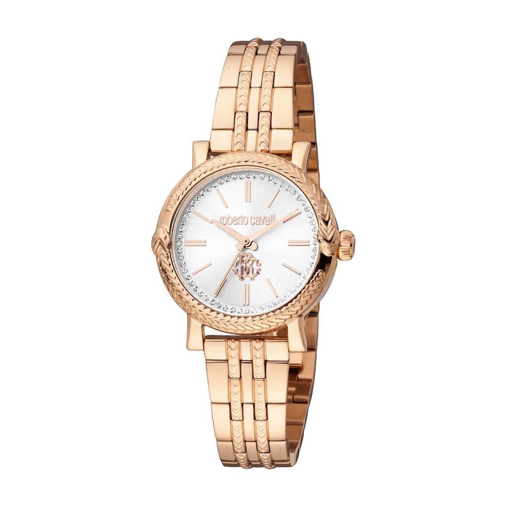 Roberto Cavalli Women RC5L019M0085 Quartz Watch - Rose-Tone