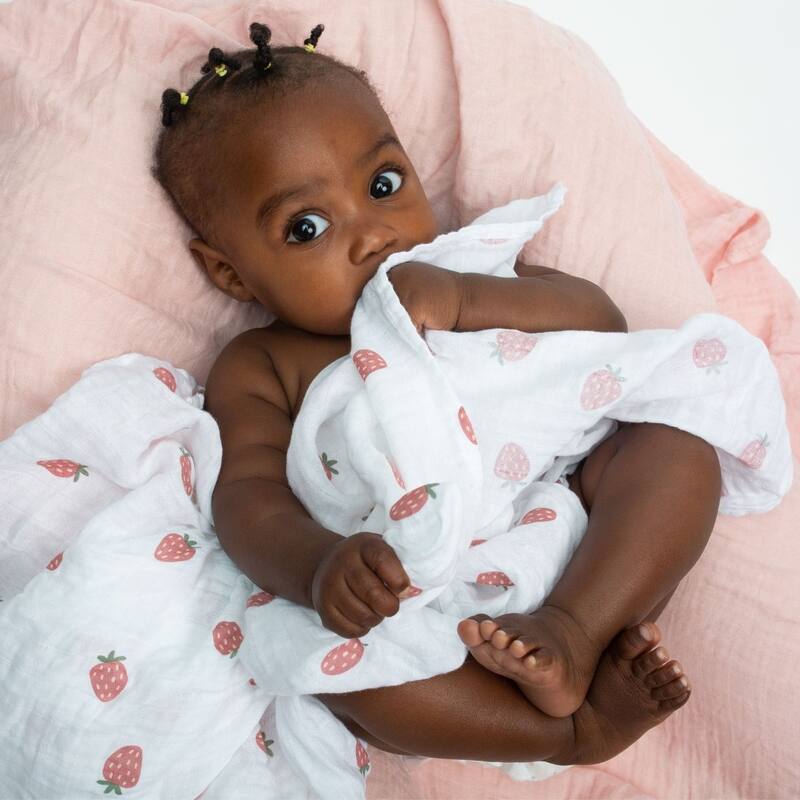 lulujo 2 PK Muslin Swaddling Blankets