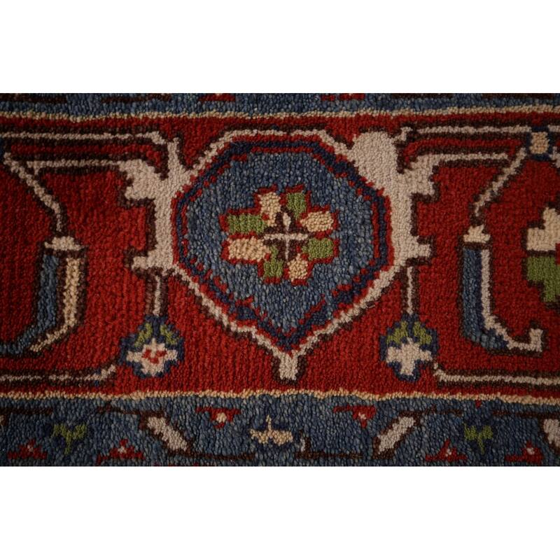 Heriz Serapi Oriental Area Rug Handmade Wool Carpet - 8'5"x 11'11"