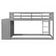 preview thumbnail 27 of 25, Twin over Twin Bunk Bed with 4 Drawers and 3 Shelves
