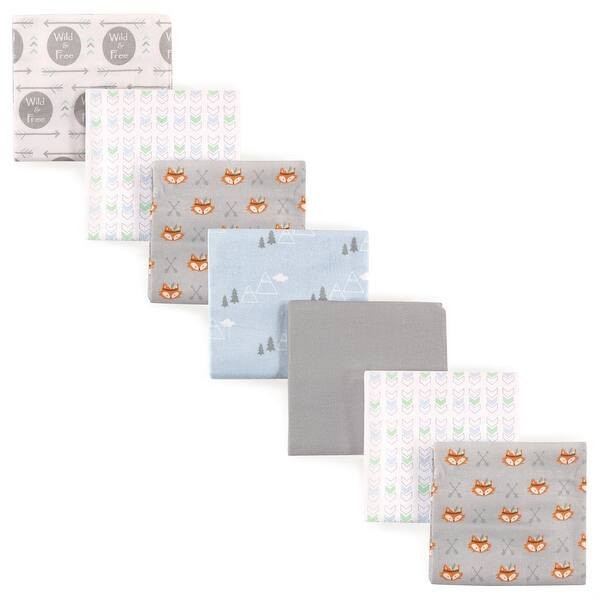slide 1 of 1, Luvable Friends Baby Boy Cotton Flannel Receiving Blankets, Wild & Free, One Size - Wild & Free - One Size Wild & Free - One Size