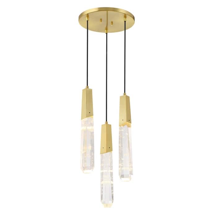 Kovacs P1284-L Drifting Droplets 3 Light 12" Wide LED Crystal Multi