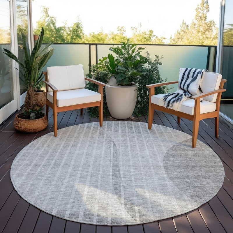 Machine Washable Indoor/ Outdoor Chantille Contemporary Rug
