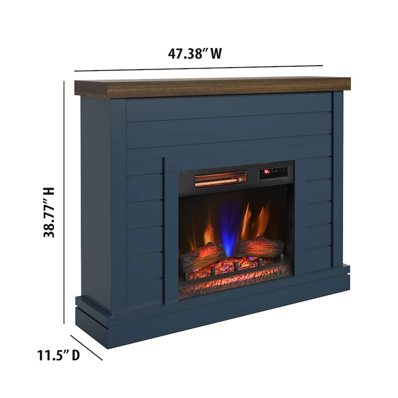 duraflame® Shiplap Wall Mantel Electric Fireplace