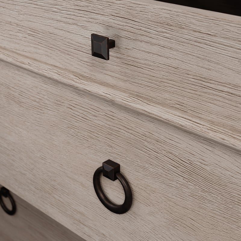 Wood Lateral File with Sophisticated Design, Brown