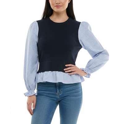 Nanette Lepore Women's Contrast Layered Blouse