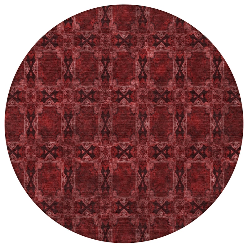 Almomi Garden-Inspired Weather Resistant Versatile Elegance Outdoor Rug