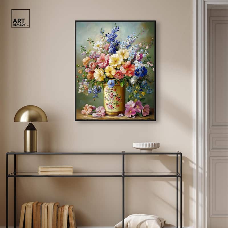 Chromatic Corolla Canvas by Art Remedy