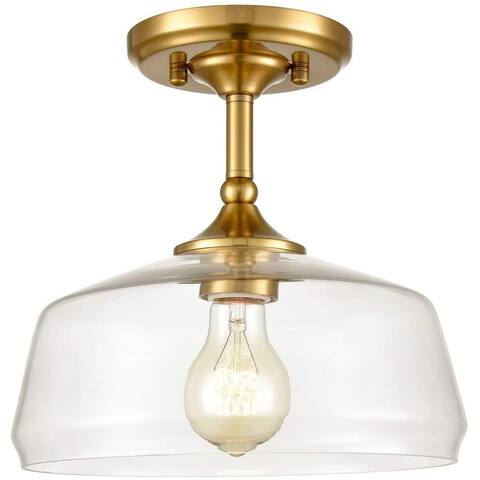 Pesaro Vintage Metal Glass Ceiling Light Pendant Lighting Gold Finish
