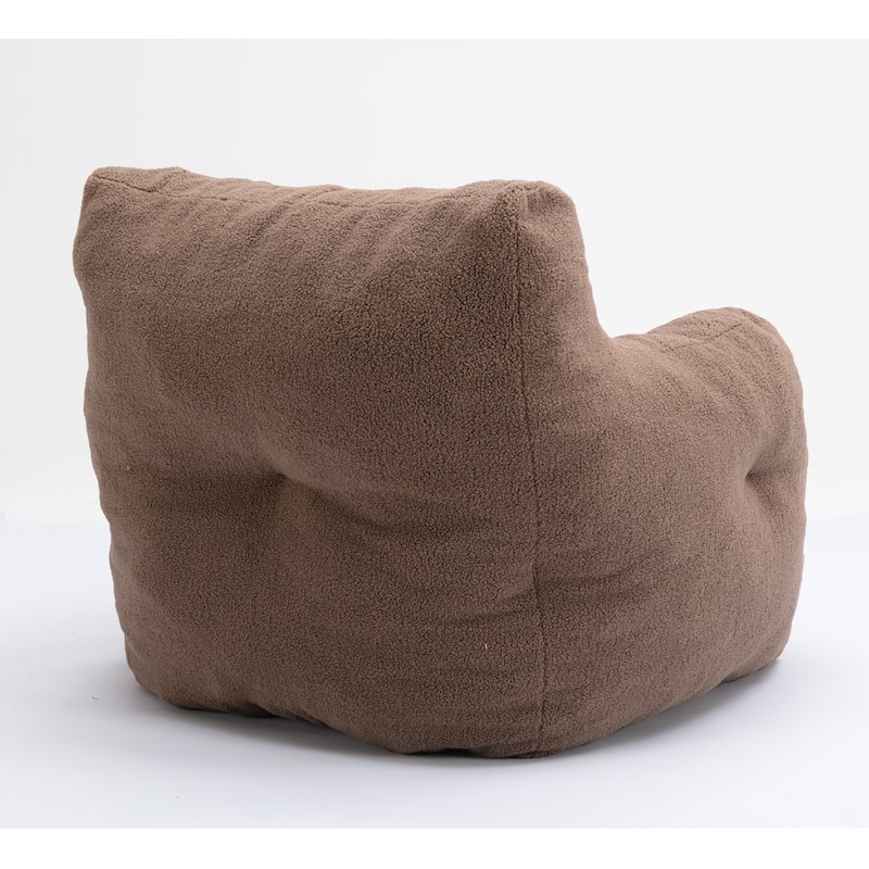 Mieres Faux Fur Fabric Bean Bag Chair, Floor Sofa For Living Room, Bedroom Lazy Sofa