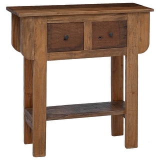 vidaXL Console Table, 31.5x13.8x31.5 Inches, Solid Reclaimed Wood - Bed ...