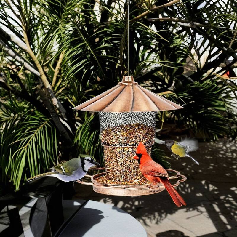 Hanging Bird Feeder with Lid, Bird Feeders For Outdoor