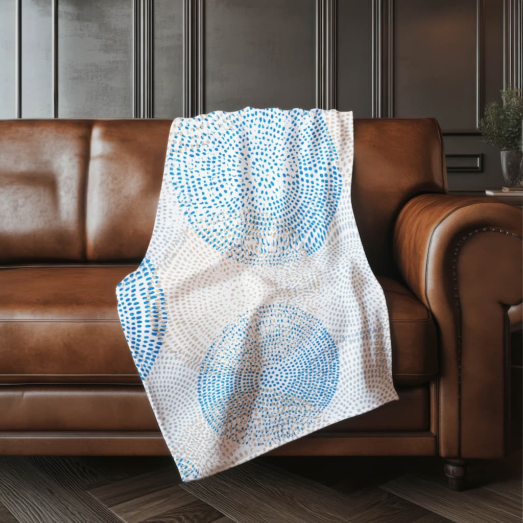Premium Machine Washable Contemporary Burst Sherpa Throw Blanket