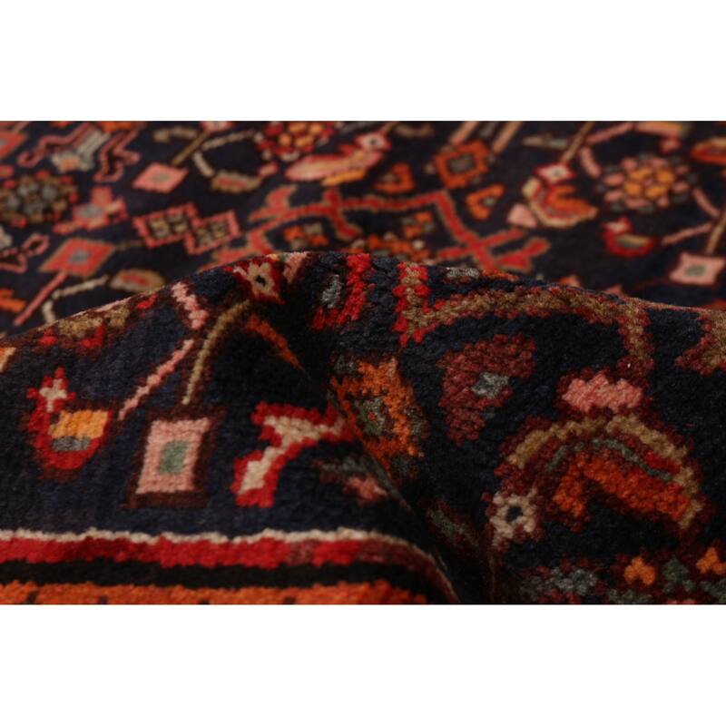 ECARPETGALLERY Hand-knotted Andelz Dark Navy Wool Rug - 5'7 x 9'10