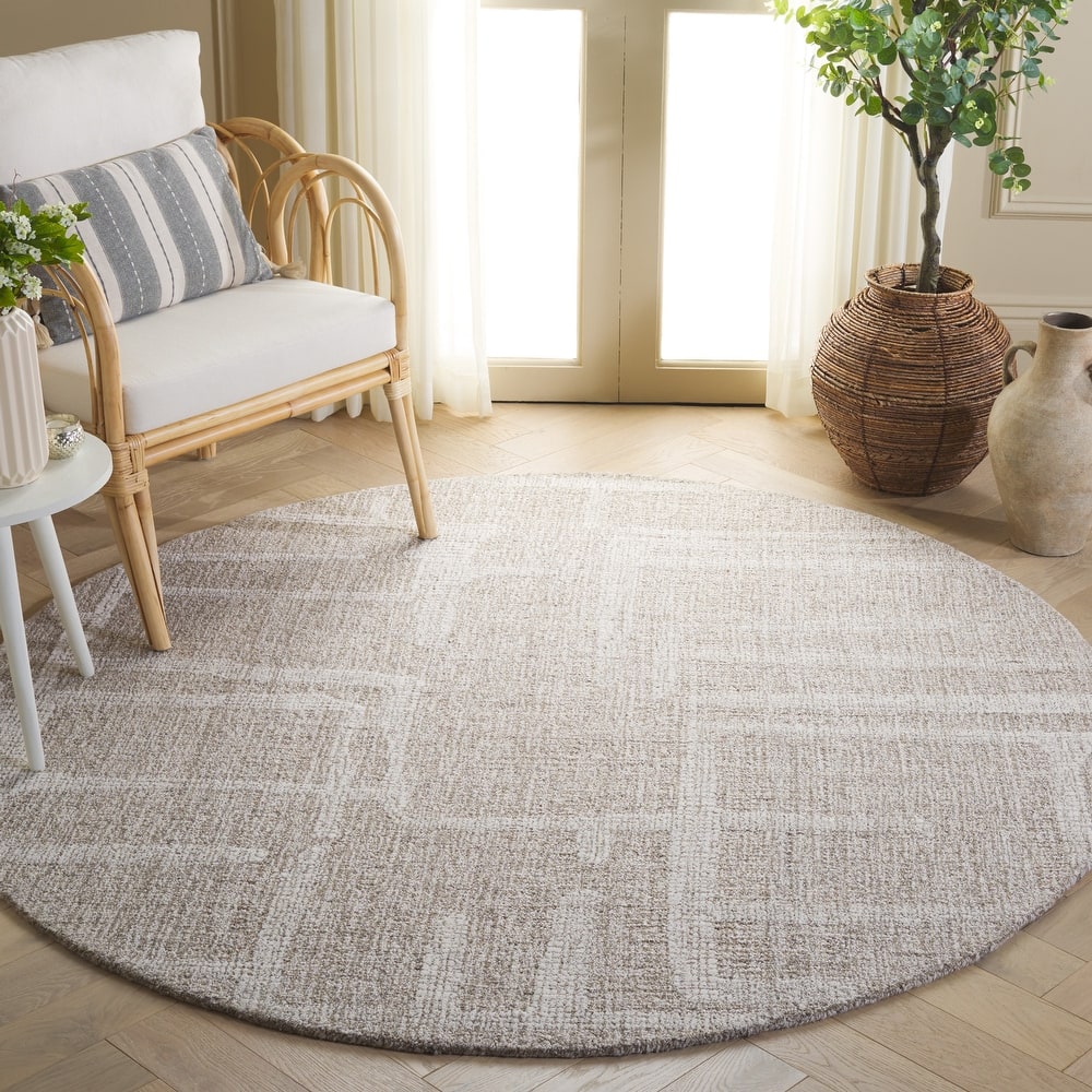 SAFAVIEH Handmade Abstract Bjargey Contemporary Wool Rug