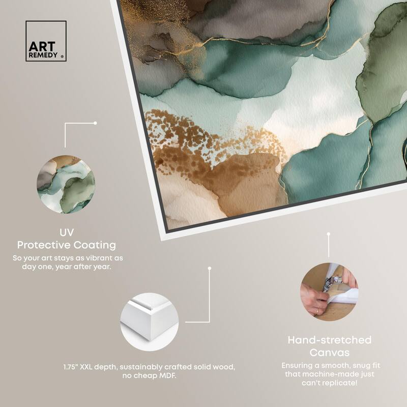 Golden Estuary I Canvas by Art Remedy