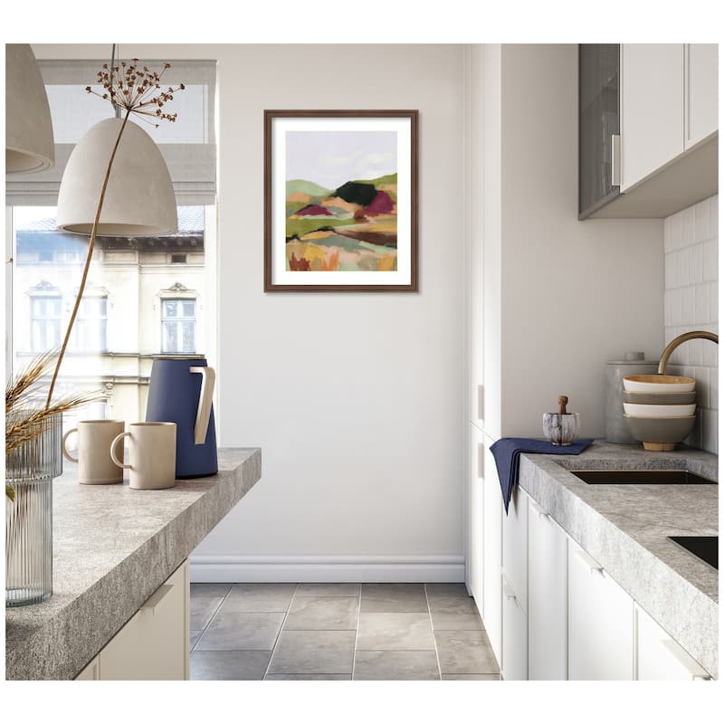 Kate and Laurel Framed Art Dreamy Landscape by Nikita Jariwala