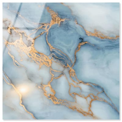 Azure Veins Acrylic by Art Remedy, Ready to Hang
