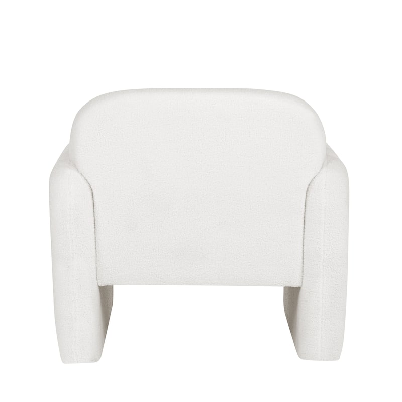 Teddy Fleece Single Sofa Chair with Arms & Pillow