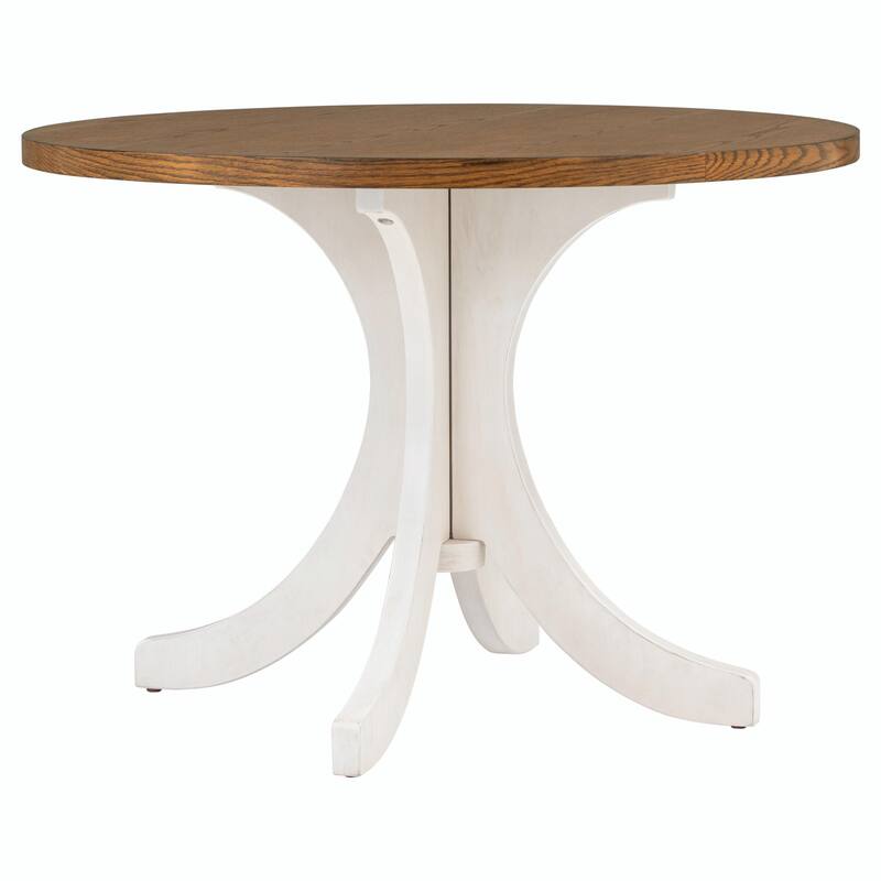 6-Piece Wood Dining Table Set, Kitchen Table Set with Upholstered Bench and 4 Dining Chairs