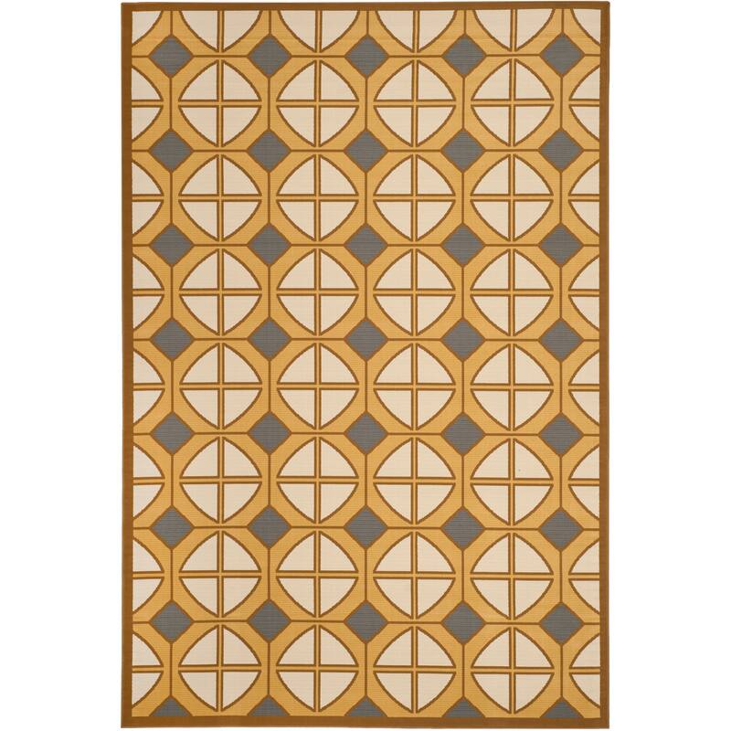 SAFAVIEH Hampton Coba Modern Indoor/ Outdoor Waterproof Patio Backyard
