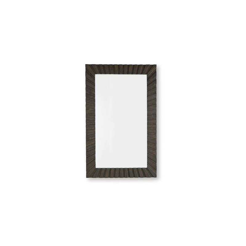 Signature Design by Ashley Advin Dark Brown Accent Mirror - 30" W x 1" D x 48" H