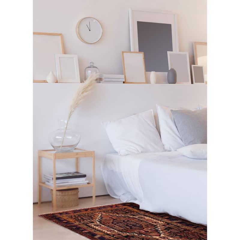 ECARPETGALLERY Hand-knotted Konya Anatolian Navy Wool Rug - 4'0 x 6'6