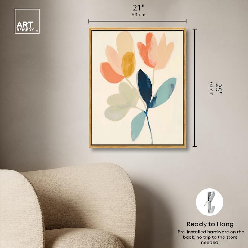 Meadow Motif Canvas by Art Remedy