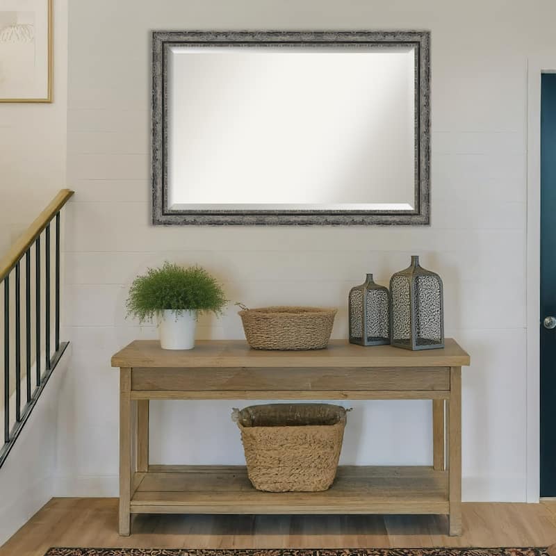 Filigree Beveled Framed Wall Mirror