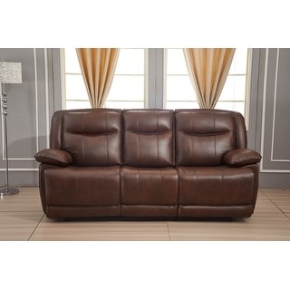 Betsy Furniture 2PC Bonded Leather Reclining Sofa Loveseat
