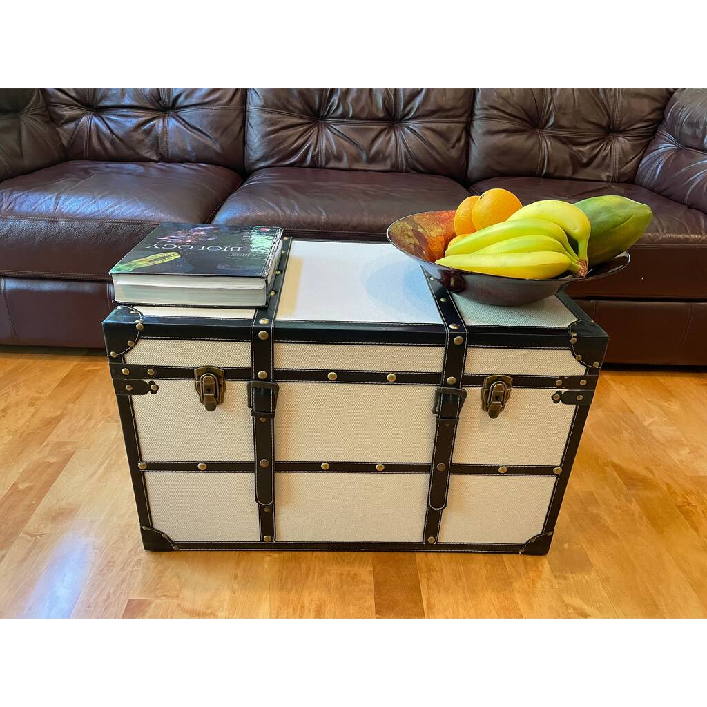 Decorative New York Large Wooden Treasure Hope Chest