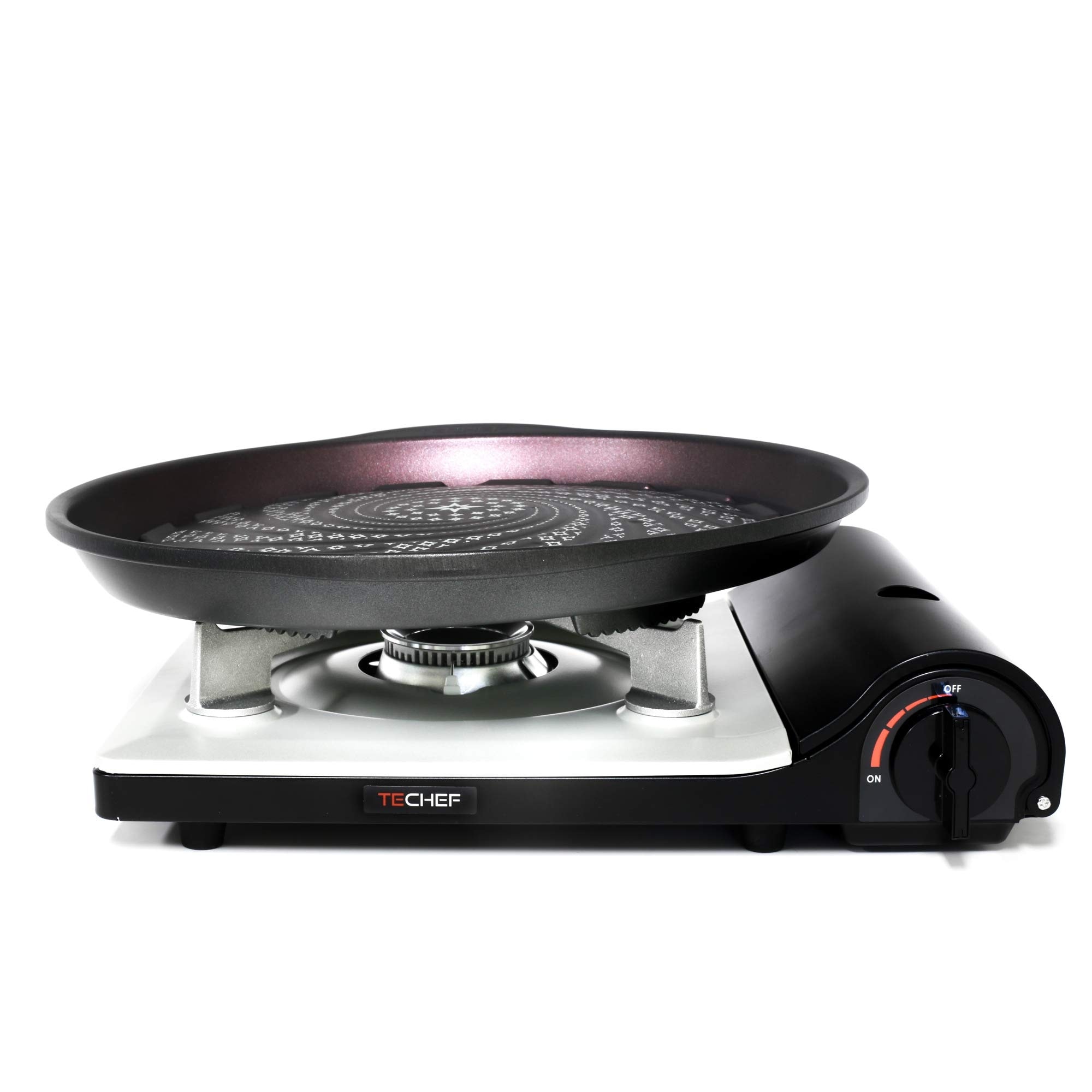 Stovetop Korean BBQ Non Stick Grill Pan with Agni Portable Gas Stove Burner Made in Korea