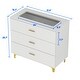 preview thumbnail 10 of 8, Timechee 3 Drawer 31.5" W Dresser Chest Top Watch Storage Sidetable