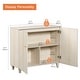preview thumbnail 8 of 50, Buffet Cabinet with 3 Compartments for Dining Room, 32.4"H Sideboard