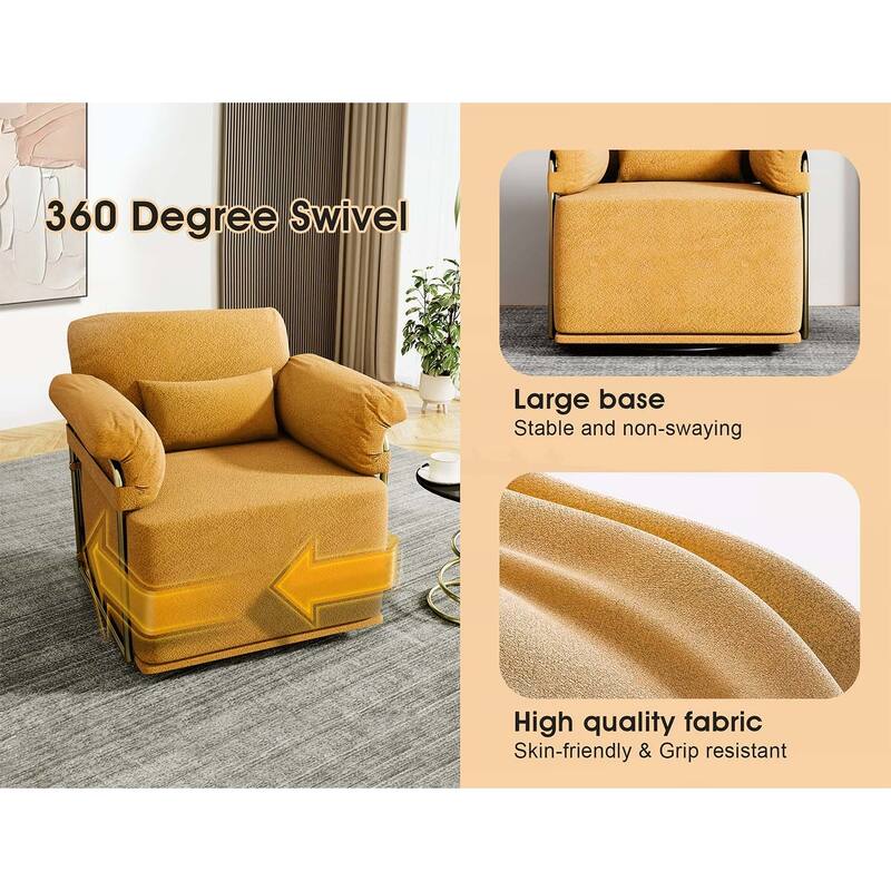 360 Degree Swivel Accent Chair for Living Room and Bedroom