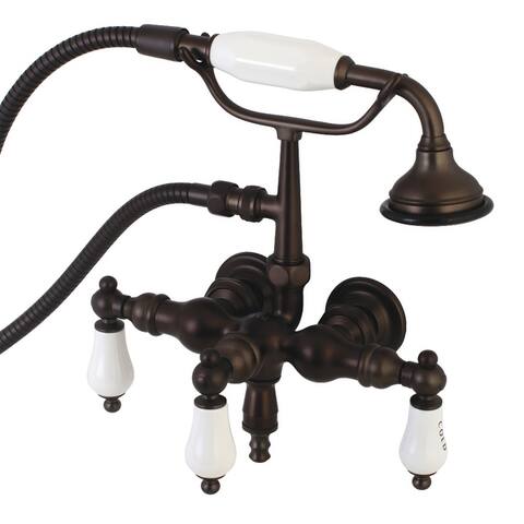 Aqua Vintage 3-3/8 in. Wall Mount Tub Faucet with Hand Shower