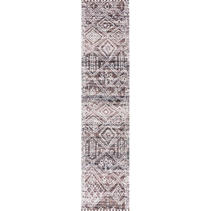 JONATHAN Y Aksil Modern Tribal Geometric Area Rug - 2 X 8