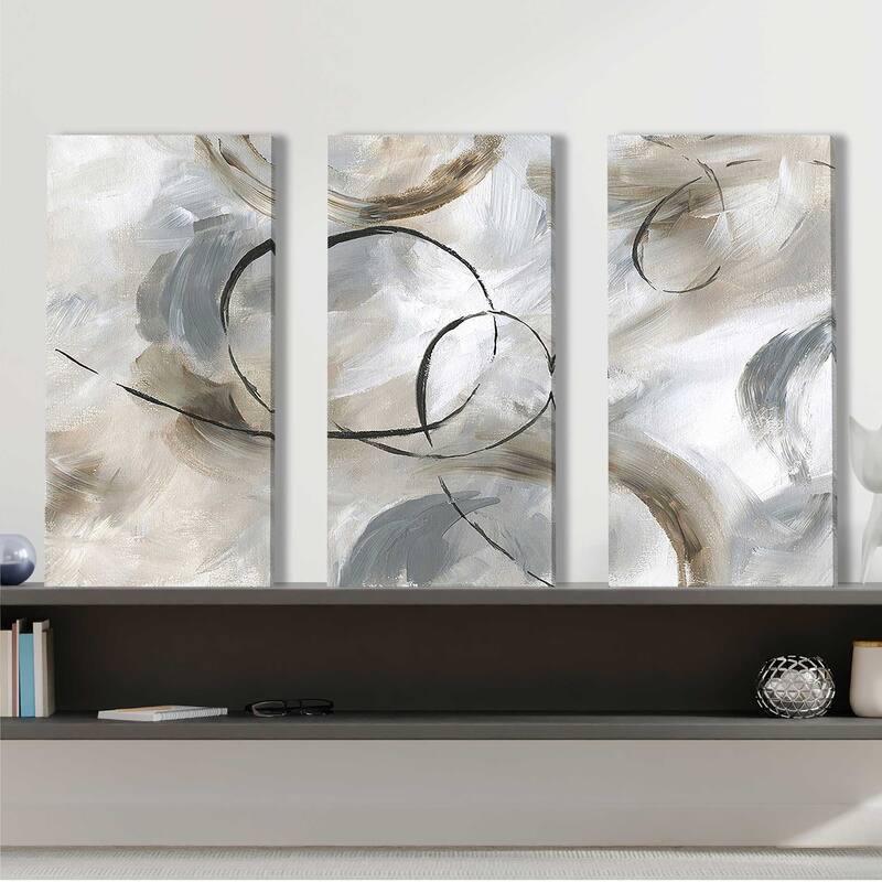 "Allegro" 3 Piece Set on Canvas