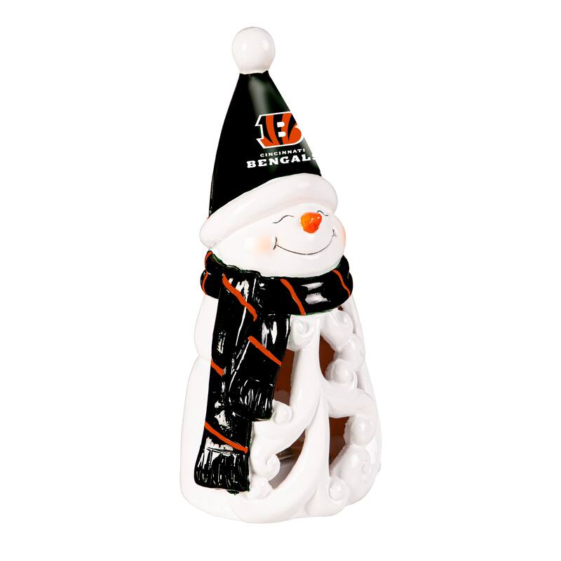 Cincinnati Bengals Snowman LED Garden Statuary, 8"